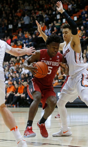 Humphrey has 21 and Stanford beats Oregon State 62-46 (Jan 19, 2017)